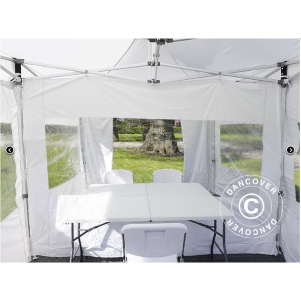 FleXtents PRO 4x6m "Beskartlt," inkl 8st sidovggar och 1st skiljevgg