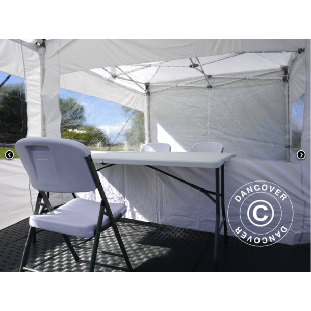 FleXtents PRO 4x6m "Beskartlt," inkl 8st sidovggar och 1st skiljevgg