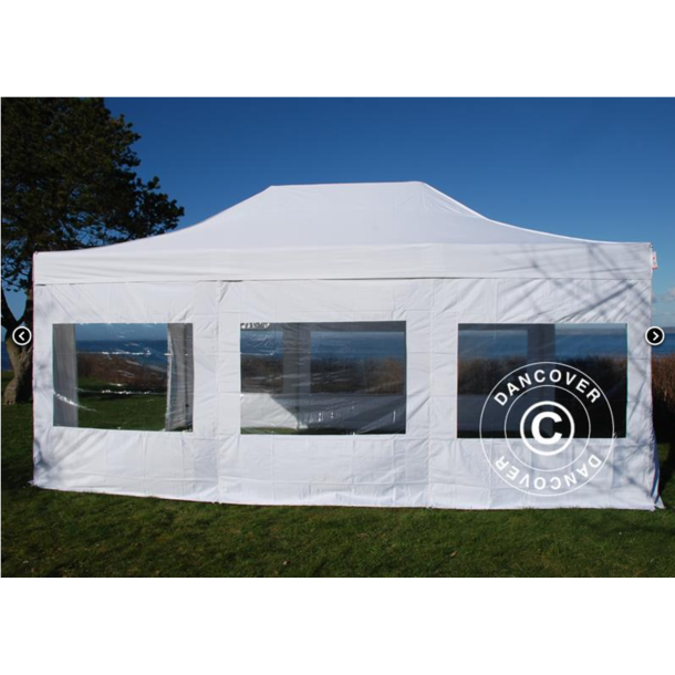 FleXtents PRO 4x6m "Beskartlt," inkl 8st sidovggar och 1st skiljevgg