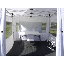 FleXtents PRO 4x6m "Beskartlt," inkl 8st sidovggar och 1st skiljevgg