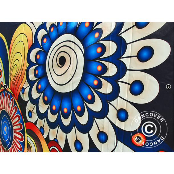 Flextents PRO 4x8m med fullt digitalt tryck, Vit