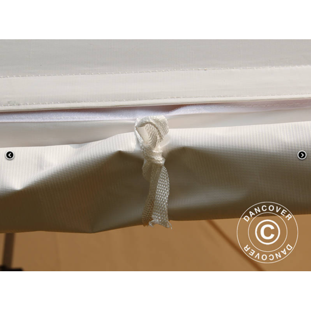 Flextents PRO 2,5x2,5m, PVC, Arbetstlt inkl 4st sidovggar, Gul/Vit