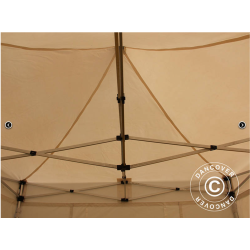 Flextents PRO 2x2m, PVC, Arbetstlt inkl 4st sidovggar, Gul/Vit