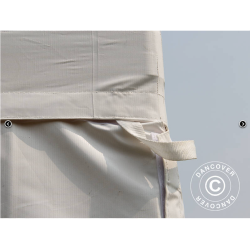 Flextents PRO 2x2m, PVC, Arbetstlt inkl 4st sidovggar, Gul/Vit