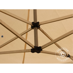 Flextents PRO 3x3m, PVC, Arbetstlt inkl 4st sidovggar, Gul/Vit