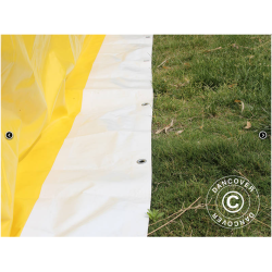 Flextents PRO 3x3m, PVC, Arbetstlt inkl 4st sidovggar, Gul/Vit