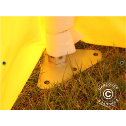 Flextents PRO 3x3m, PVC, Arbetstlt inkl 4st sidovggar, Gul/Vit