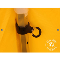 Flextents PRO 3x3m, PVC, Arbetstlt inkl 4st sidovggar, Gul/Vit