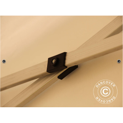 Flextents PRO 3x3m, PVC, Arbetstlt inkl 4st sidovggar, Gul/Vit