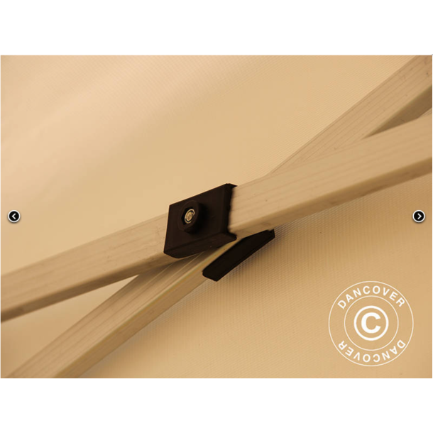 Flextents PRO 3x3m, PVC, Arbetstlt inkl 4st sidovggar, Gul/Vit