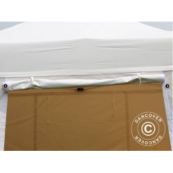 Flextents PRO 3x3m, PVC, Arbetstlt inkl 4st sidovggar, Gul/Vit