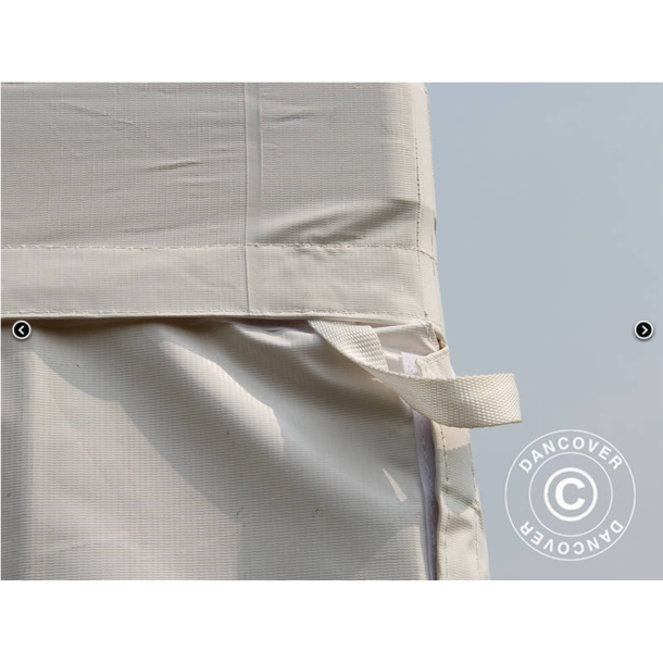 Flextents PRO 3x3m, PVC, Arbetstlt inkl 4st sidovggar, Gul/Vit