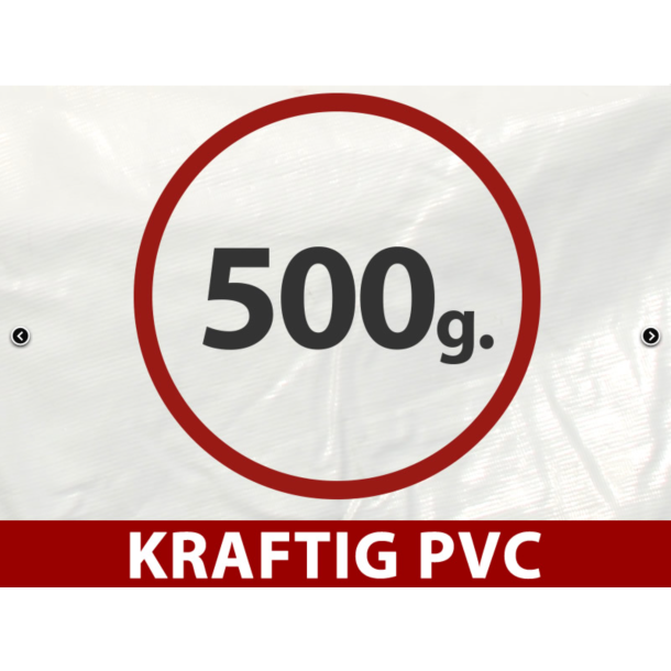 Flextents PRO 3x3m, PVC, Arbetstlt inkl 4st sidovggar, Gul/Vit