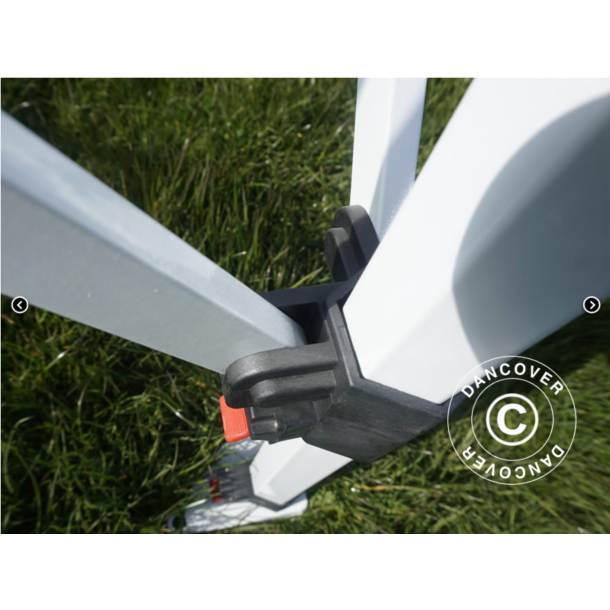 FleXtents Steel 3x6m "Beskartlt," inkl 4st sidovggar och 1st skiljevgg, Vit