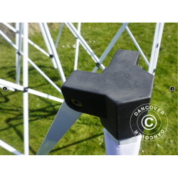 FleXtents Steel 3x6m "Beskartlt," inkl 4st sidovggar och 1st skiljevgg, Vit