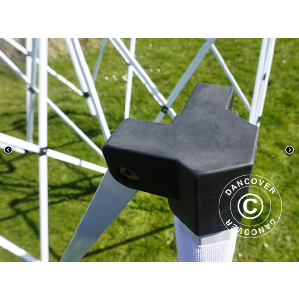 FleXtents Steel 3x6m "Beskartlt," inkl 4st sidovggar och 1st skiljevgg, Vit