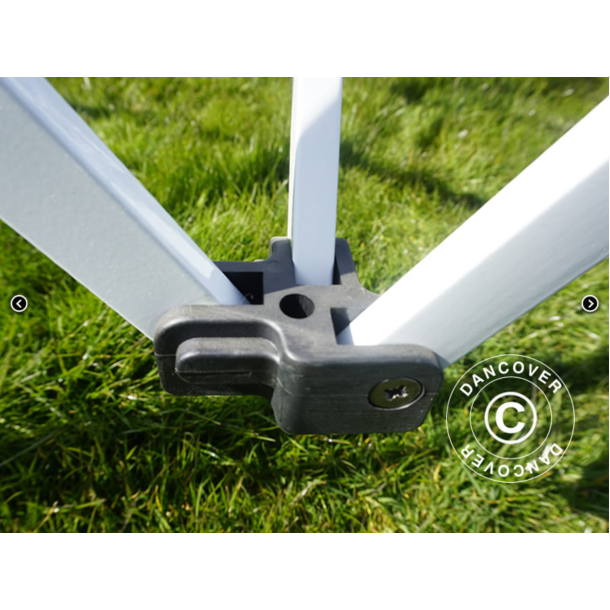 FleXtents Steel 3x6m "Sjuktlt" inkl 6st sidovggar, Vit