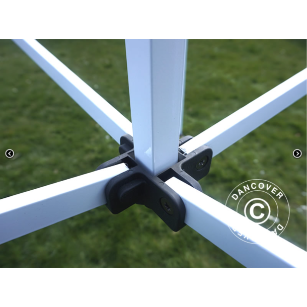 FleXtents Steel 3x6m "Sjuktlt" inkl 6st sidovggar, Vit