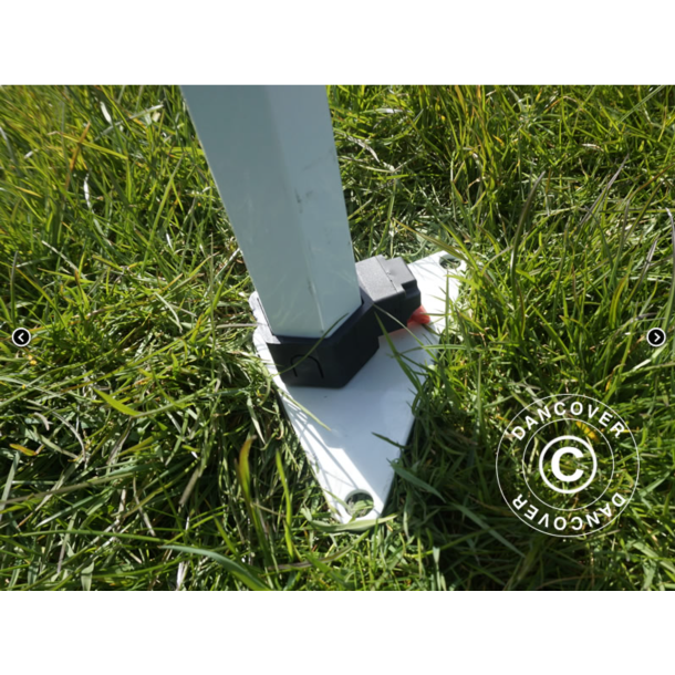 FleXtents Steel 3x6m "Sjuktlt" inkl 6st sidovggar, Vit