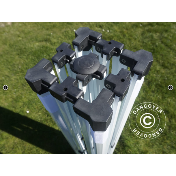 FleXtents Steel 3x6m "Sjuktlt" inkl 6st sidovggar, Vit