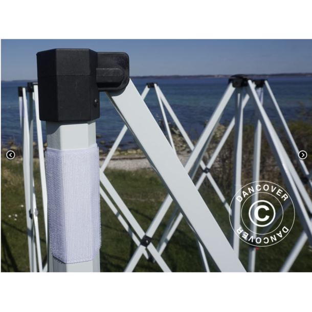 FleXtents Steel 3x6m "Sjuktlt" inkl 6st sidovggar, Vit