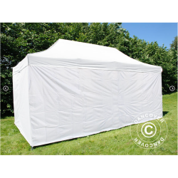 FleXtents Steel 3x6m "Sjuktlt" inkl 6st sidovggar, Vit