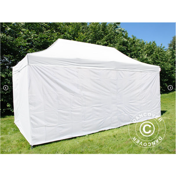 FleXtents Steel 3x6m "Sjuktlt" inkl 6st sidovggar, Vit