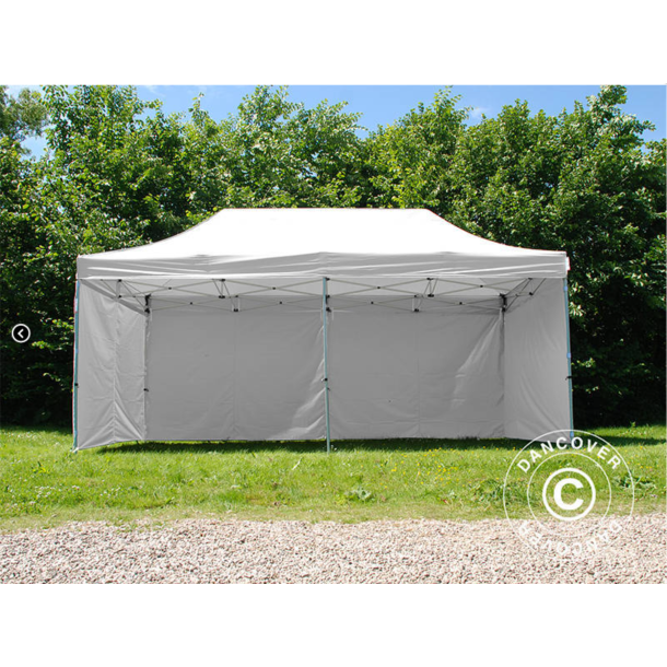 FleXtents Steel 3x6m "Sjuktlt" inkl 6st sidovggar, Vit