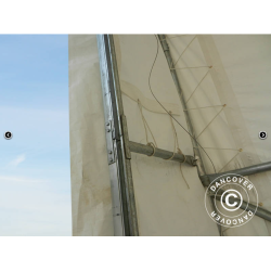 Lagertlt OceanCover 5,5x15x4,1x5,3m PVC 600g, Vit