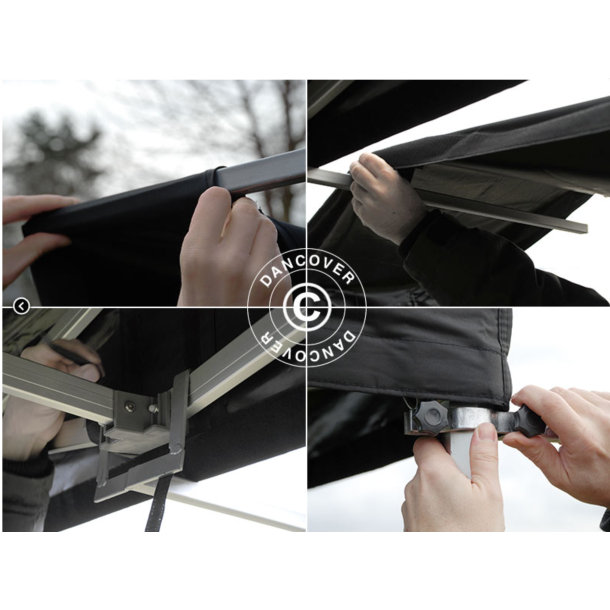 FleXtents  Xtreme 3x3m "50" verhng - Utskjutande tak