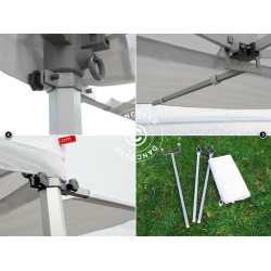 FleXtents  Xtreme 3x3m "50" verhng - Utskjutande tak