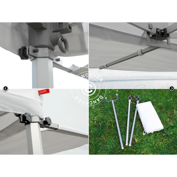 FleXtents  Xtreme 3x3m "50" verhng - Utskjutande tak