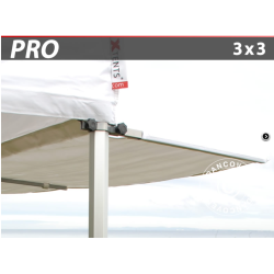 FleXtents PRO 3x3m verhng - Utskjutande tak 