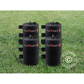Viktvska fr vatten till FleXtents snabbtlt, 15l, Svart, 4 st.