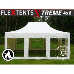 Snabbtlt FleXtent Extreme 4x6m inkl 8st sidor, Flamhmmande