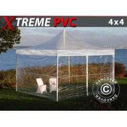 Snabbtlt FleXtents Xtreme 4x4m Transparent, inkl. 4 sidor