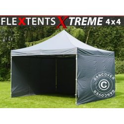 Snabbtlt FleXtents Xtreme 4x4m Gr, inkl. 4 sidor