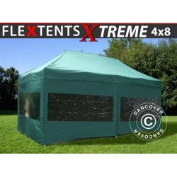 Snabbtlt FleXtents Xtreme 4x8m Grn, inkl. 6 sidor