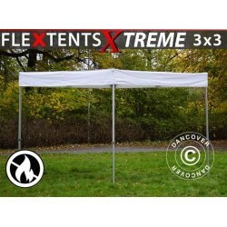 Snabbtlt FleXtents Xtreme Exhibition 3x3m, Vit, Flamskert
