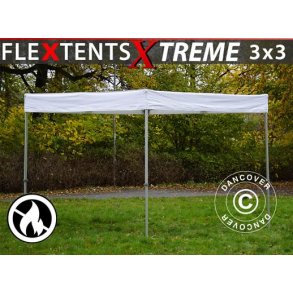 Snabbtlt FleXtents Xtreme Exhibition 3x3m, Vit, Flamskert