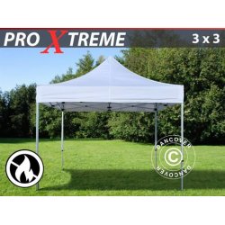 Snabbtlt FleXtents Xtreme 3x3m Vit, Flammhmmande