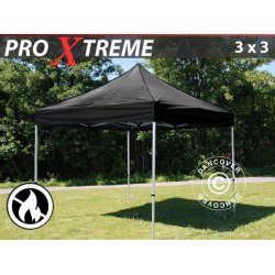 Snabbtlt FleXtents Xtreme 3x3m Svart, Flammhmmande