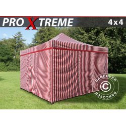 Snabbtlt FleXtents Xtreme 4x4m Randigt, inkl. 4 sidor