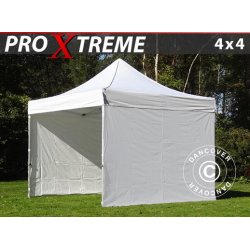 Snabbtlt FleXtents Xtreme 4x4m Vit, inkl. 4 sidor