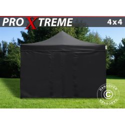 Snabbtlt FleXtents Xtreme 4x4m Svart, inkl. 4 sidor
