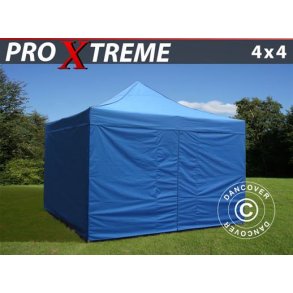 Snabbtlt FleXtents Xtreme 4x4m Bl, inkl. 4 sidor