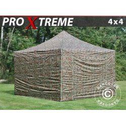 Snabbtlt FleXtents Xtreme 4x4m Kamouflage, inkl. 4 sidor