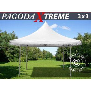 Snabbtlt FleXtents Pagoda Xtreme 3x3m / (4x4m) Vit