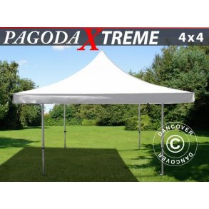 Snabbtlt FleXtents Pagoda Xtreme 4x4m / (5x5m) Vit