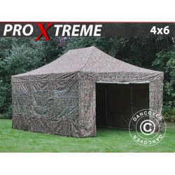 Snabbtlt FleXtents Xtreme 4x6m Kamouflage, inkl. 8 sidor